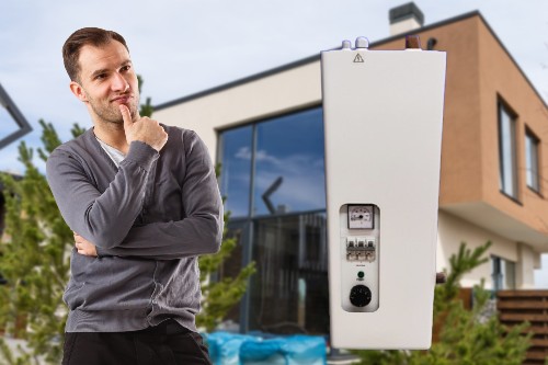 Warm water en verwarming met de Elektrische cv ketel en boiler